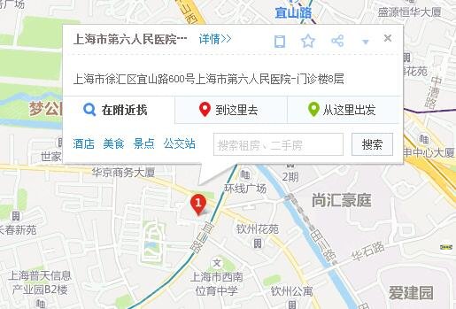 上海市第六人民医院-整形外科位置图